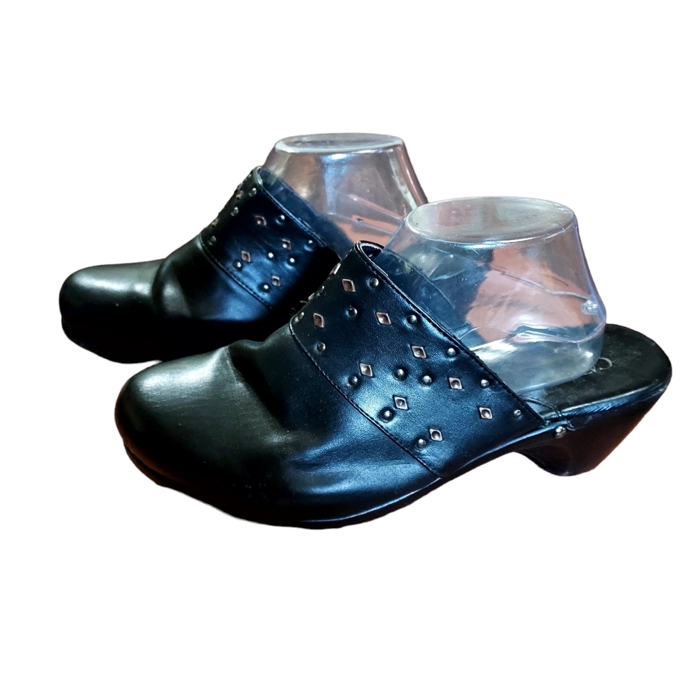 Cato Slipon Shoes 10 Black Synthetic 2.5" Heel Work Nurse Comfort Casual…